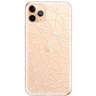 iSaprio Abstract Triangles 03 - White for iPhone 11 Pro Max - Phone Cover