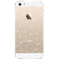 iSaprio Abstract Triangles 03 - White for iPhone 5/5S/SE - Phone Cover