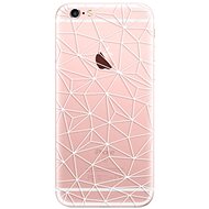 iSaprio Abstract Triangles 03 - White for iPhone 6 Plus - Phone Cover