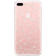 iSaprio Abstract Triangles 03 - White for iPhone 7 Plus / 8 Plus - Phone Cover