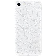 iSaprio Abstract Triangles 03 - White for iPhone SE 2020 - Phone Cover