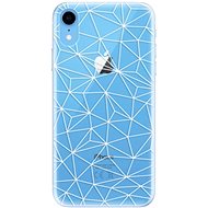 iSaprio Abstract Triangles 03 - White for iPhone Xr - Phone Cover