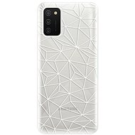 iSaprio Abstract Triangles 03 - White for Samsung Galaxy A02s - Phone Cover