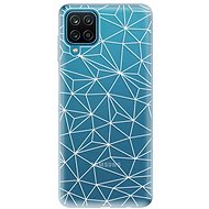 iSaprio Abstract Triangles 03 - White for Samsung Galaxy A12 - Phone Cover