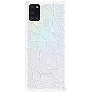 iSaprio Abstract Triangles 03 - White for Samsung Galaxy A21s - Phone Cover