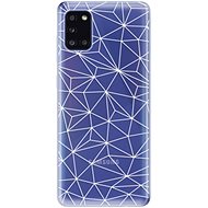 iSaprio Abstract Triangles 03 - White for Samsung Galaxy A31 - Phone Cover