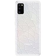 iSaprio Abstract Triangles 03 - White for Samsung Galaxy A41 - Phone Cover