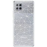 iSaprio Abstract Triangles 03 - White for Samsung Galaxy A42 - Phone Cover