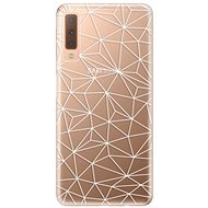 iSaprio Abstract Triangles 03 - White for Samsung Galaxy A7 (2018) - Phone Cover