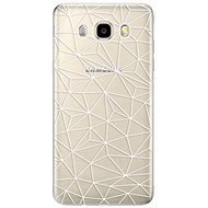 iSaprio Abstract Triangles 03 - White for Samsung Galaxy J5 (2016) - Phone Cover