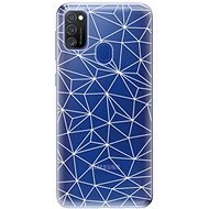iSaprio Abstract Triangles 03 - White for Samsung Galaxy M21 - Phone Cover