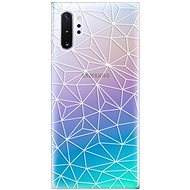iSaprio Abstract Triangles 03 - White for Samsung Galaxy Note 10+ - Phone Cover