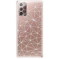 iSaprio Abstract Triangles 03 - White for Samsung Galaxy Note 20 - Phone Cover
