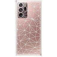 iSaprio Abstract Triangles 03 - White for Samsung Galaxy Note 20 Ultra - Phone Cover