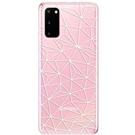 iSaprio Abstract Triangles 03 - White for Samsung Galaxy S20 - Phone Cover