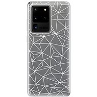 iSaprio Abstract Triangles 03 - White for Samsung Galaxy S20 Ultra - Phone Cover