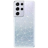 iSaprio Abstract Triangles 03 - White for Samsung Galaxy S21 Ultra - Phone Cover