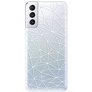 iSaprio Abstract Triangles 03 - White for Samsung Galaxy S21+ - Phone Cover