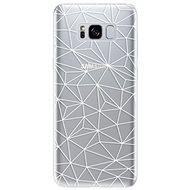 iSaprio Abstract Triangles 03 - White for Samsung Galaxy S8 - Phone Cover