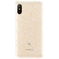 iSaprio Abstract Triangles 03 - White for Xiaomi Mi A2 Lite - Phone Cover