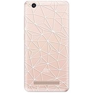 iSaprio Abstract Triangles 03 - White for Xiaomi Redmi 4A - Phone Cover