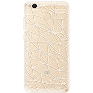 iSaprio Abstract Triangles 03 - White for Xiaomi Redmi 4X - Phone Cover