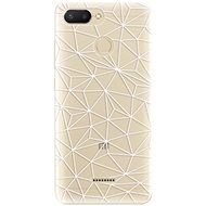 iSaprio Abstract Triangles 03 - White for Xiaomi Redmi 6 - Phone Cover