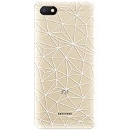 iSaprio Abstract Triangles 03 - White for Xiaomi Redmi 6A - Phone Cover