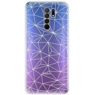 iSaprio Abstract Triangles 03 - White for Xiaomi Redmi 9 - Phone Cover