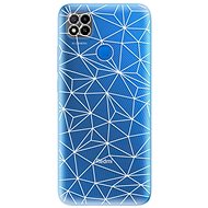 iSaprio Abstract Triangles 03 - White for Xiaomi Redmi 9C - Phone Cover