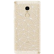 iSaprio Abstract Triangles 03 - White for Xiaomi Redmi Note 4 - Phone Cover