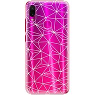 iSaprio Abstract Triangles 03 - White for Xiaomi Redmi Note 7 - Phone Cover