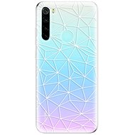 iSaprio Abstract Triangles 03 - White for Xiaomi Redmi Note 8 - Phone Cover