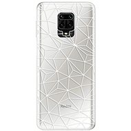 iSaprio Abstract Triangles 03 - White for Xiaomi Redmi Note 9 Pro - Phone Cover