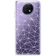 iSaprio Abstract Triangles 03 - White for Xiaomi Redmi Note 9T - Phone Cover