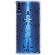iSaprio Fancy - Black for Samsung Galaxy A20s - Phone Cover