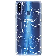 iSaprio Fancy - White for Samsung Galaxy A20s - Phone Cover