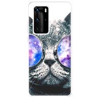 iSaprio Galaxy Cat for Huawei P40 Pro - Phone Cover