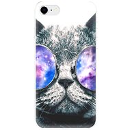iSaprio Galaxy Cat for iPhone SE 2020 - Phone Cover