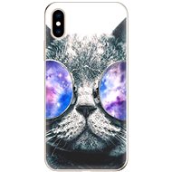 iSaprio Galaxy Cat for iPhone XS - Phone Cover
