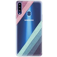 iSaprio Glitter Stripes 01 for Samsung Galaxy A20s - Phone Cover