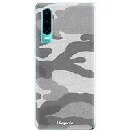 iSaprio Grey Camouflage 02 for Huawei P30 - Phone Cover