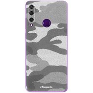 iSaprio Grey Camouflage 02 for Huawei Y6p - Phone Cover