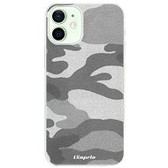 iSaprio Grey Camouflage 02 for iPhone 12 - Phone Cover