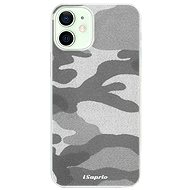 iSaprio Grey Camouflage 02 for iPhone 12 mini - Phone Cover