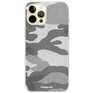 iSaprio Grey Camouflage 02 for iPhone 12 Pro - Phone Cover