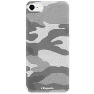 iSaprio Grey Camouflage 02 for iPhone SE 2020 - Phone Cover