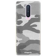 iSaprio Grey Camouflage 02 for OnePlus 8 - Phone Cover