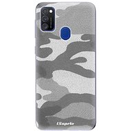iSaprio Grey Camouflage 02 for Samsung Galaxy M21 - Phone Cover