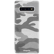 iSaprio Grey Camouflage 02 for Samsung Galaxy S10+ - Phone Cover